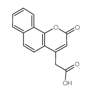 2-(2-oxobenzo[h]chromen-4-yl)acetic acid Structure