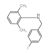 N-(4-Fluorobenzyl)-2,6-dimethylaniline结构式