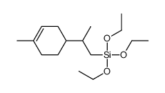 triethoxy-[2-(4-methylcyclohex-3-en-1-yl)propyl]silane结构式