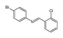 N-(4-bromophenyl)-1-(2-chlorophenyl)methanimine结构式