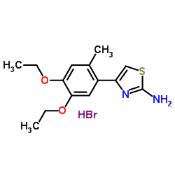 4-(4,5-Diethoxy-2-methylphenyl)-1,3-thiazol-2-amine hydrobromide (1:1) Structure