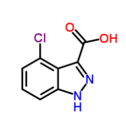 4-Chloro-3-indazole carboxylic acid structure