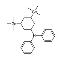 N-[3,5-bis(trimethylgermyl)cyclohexyl]-N-phenylaniline Structure