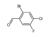 2-溴-4-氯-5-氟苯甲醛结构式