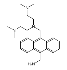 N,N'-Bis(2-(dimethylamino)ethyl)-9,10-anthracenebis(methylamine) Structure