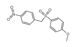 1-methoxy-4-((4-nitrobenzyl)sulfonyl)benzene结构式