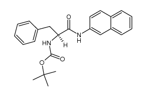 tert-butyloxycarbonyl-L-phenylalanine 2-naphthylamide Structure