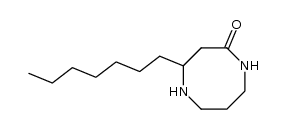 4-heptyl-1,5-diazacyclooctan-2-one Structure