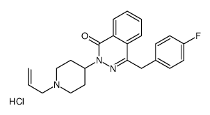 4-[(4-fluorophenyl)methyl]-2-(1-prop-2-enylpiperidin-4-yl)phthalazin-1-one,hydrochloride Structure