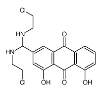 3-bis((2-chloroethyl)amino)methyl-1,8-dihydroxy-9,10-anthraquinone Structure