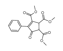 2-phenyl-3,4,5-tricarbomethoxy-cyclopent-2-enone Structure