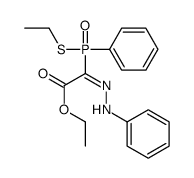 ethyl 2-[ethylsulfanyl(phenyl)phosphoryl]-2-(phenylhydrazinylidene)acetate Structure