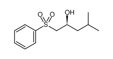 (S)-4-methyl-1-(phenylsulfonyl)pentan-2-ol结构式