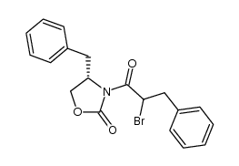 (4S)-3-(2-bromo-3-phenyl-1-oxopropyl)-4-(phenylmethyl)-2-oxazolidinone Structure