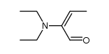 (E)-2-(diethylamino)but-2-enal Structure