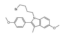 1-(4-bromobutyl)-5-methoxy-2-(4-methoxyphenyl)-3-methylindole Structure