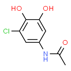Acetamide, N-(3-chloro-4,5-dihydroxyphenyl)- (9CI) structure