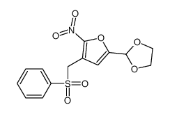 2-[4-(benzenesulfonylmethyl)-5-nitrofuran-2-yl]-1,3-dioxolane Structure