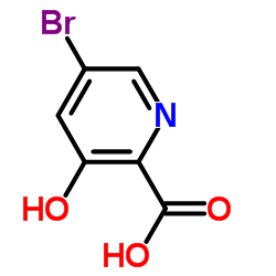 5-Bromo-3-hydroxy-2-pyridinecarboxylic acid Structure