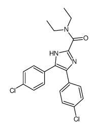 4,5-bis(4-chlorophenyl)-N,N-diethyl-1H-imidazole-2-carboxamide Structure