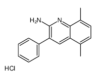 2-Amino-5,8-dimethyl-3-phenylquinoline hydrochloride Structure