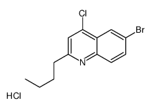 6-Bromo-4-chloro-2-butylquinoline hydrochloride结构式