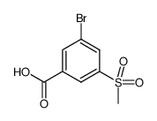 3-bromo-5-(methylsulfonyl)benzoic acid Structure
