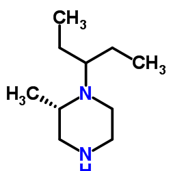 (2S)-2-Methyl-1-(3-pentanyl)piperazine Structure