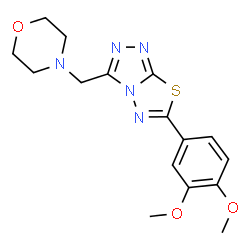 6-(3,4-Dimethoxyphenyl)-3-(4-morpholinylmethyl)[1,2,4]triazolo[3,4-b][1,3,4]thiadiazole picture