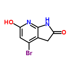 4-Bromo-3,7-dihydro-1H-pyrrolo[2,3-b]pyridine-2,6-dione结构式