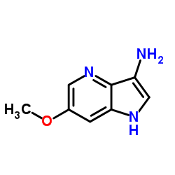 3-氨基-6-甲氧基-4-氮杂吲哚结构式