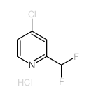 4-氯-2-(二氟甲基)吡啶结构式