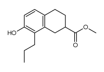 methyl 1,2,3,4-tetrahydro-7-hydroxy-8-propyl-2-naphthalenecarboxylate结构式