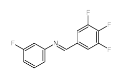 3-氟-n-(3,4,5-三氟亚苄基)苯胺结构式