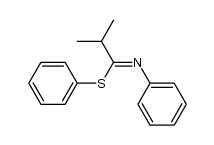 phenyl 2-methyl-N-phenylpropanimidothioate结构式