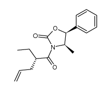 (4R,5S)-3-[(2S)-1-oxo-2-ethyl-4-pentenyl]-4-methyl-5-phenyl-2-oxazolidinone Structure