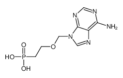 2-[(6-aminopurin-9-yl)methoxy]ethylphosphonic acid结构式