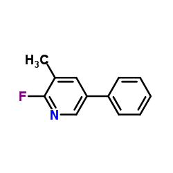 2-Fluoro-3-methyl-5-phenylpyridine结构式