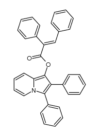 2,3-diphenylindolizin-1-yl 2,3-diphenylacrylate Structure
