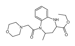 ethyl 4-methyl-5-(2-morpholin-4-ylacetyl)-1,2,3,4-tetrahydro-1,5-benzodiazepine-2-carboxylate结构式