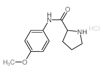 N-(4-Methoxyphenyl)-2-pyrrolidinecarboxamidehydrochloride structure