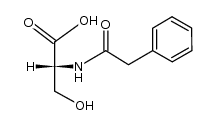 N-phenylacetyl-D-serine Structure