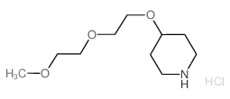 2-(2-Methoxyethoxy)ethyl 4-piperidinyl ether hydrochloride结构式