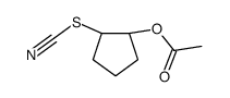 Thiocyanic acid, 2-(acetyloxy)cyclopentyl ester, trans- (9CI) structure