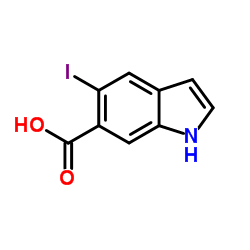 5-Iodo-1H-indole-6-carboxylic acid Structure