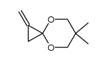 6,6-Dimethyl-1-methylen-4,8-dioxaspiro[2.5]octan Structure