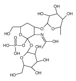 (galactopyranosyl(1-4)-fucopyranosyl(1-3))-N-acetylglucosamine 1-phosphate picture