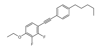 1-ethoxy-2,3-difluoro-4-[2-(4-pentylphenyl)ethynyl]benzene Structure