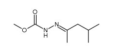 4-Methyl-2-pentanone carbomethoxyhydrazone结构式