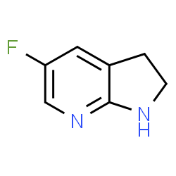 5-Fluoro-2,3-dihydro-1H-pyrrolo[2,3-b]pyridine0结构式